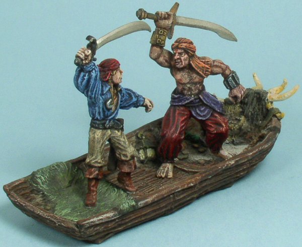 Pirates in rowboat