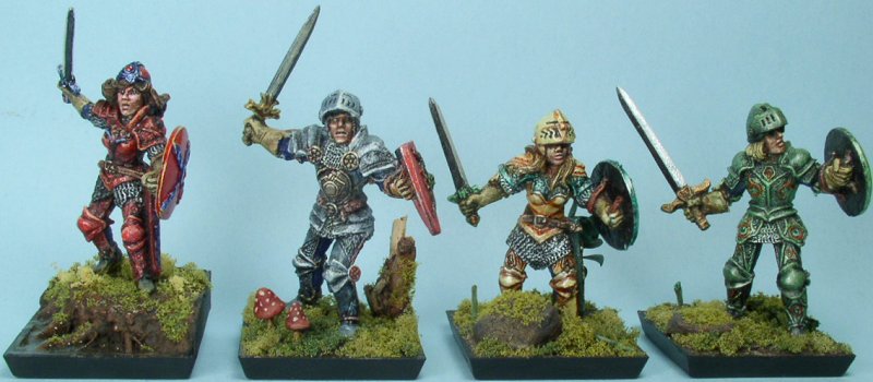 Reaper 2036: Nicole of the Blade, 2025: Kain Swiftblade, 2026: Brigette of the Blade, 2033: Sir Falkirk Nobleheart